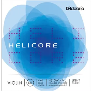 Comparateur de prix : D'Addario H310W 4/4L - Jeu de cordes violon - corde de Mi à filet - He...