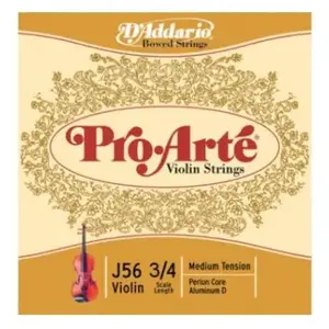 Comparateur de prix : D'addario And Co 3/4 Pro Arte Violon Jeu De Cordes Medium/re File
