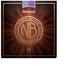 Comparateur de prix : D'Addario And Co NB1152 Nickel Bronze Custom Light 11-52 Jeux de cordes folk 012