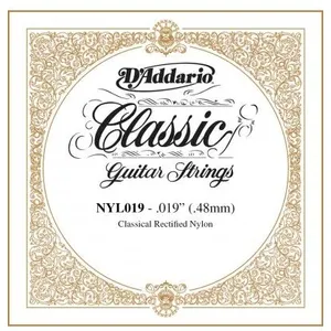 Corde au détail guitare classique D'addario Classics NYL019 tirant 19