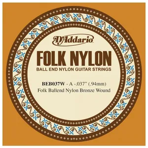 D'Addario BEB037W, filet en bronze, à boule, .037 - Corde au détail gu...