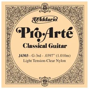 D'Addario Pro-Arte J4303, Light, troisième corde - Corde au détail nyl...