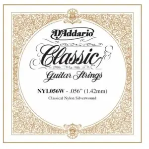 D'Addario And Co NYL056W SILVER-plated Copper 56 Cordes classique à l'unité