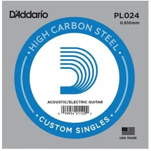 Comparateur de prix : D'addario PL024 - Corde au détail 024 guitare électrique - Acier plein