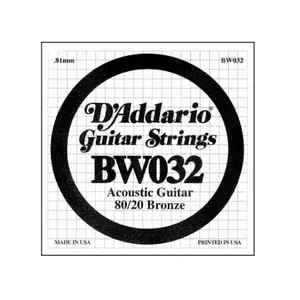 D'Addario Corde D'addario 021 - Guitare Acoustique Bw032