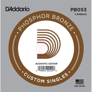 Comparateur de prix : D'Addario Corde au détail Guitare acoustique Filée Phosphore Bronze 053 - PB053