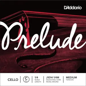 Comparateur de prix : D'Addario J1014 1/4M - Corde seule (Do) violoncelle Prelude, manche 1/4, Medium
