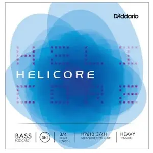 D'Addario And Co Jeu Pizzicato Helicore Manche 3/4 Heavy Cordes contrebasse