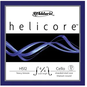 Comparateur de prix : D'Addario H512 4/4H - Corde seule (Ré) violoncelle Helicore manche 4/4 Heavy