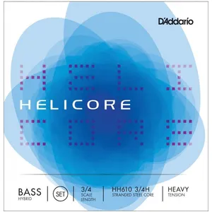 Daddario And Co Jeu Hybride Helicore Manche 3/4 Heavy Cordes contrebasse