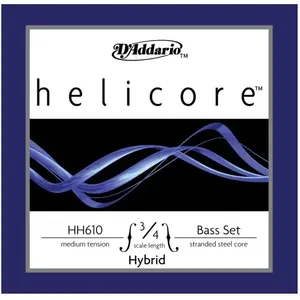 Comparateur de prix : D'Addario Jeu Cordes Contrebasse 3/4 D'addario Helicore Medium Hh610