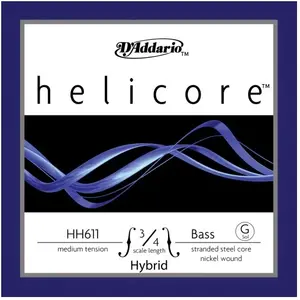 Comparateur de prix : D'Addario HH611 3/4M - Corde seule (Sol) contrebasse hybride Helicore,...