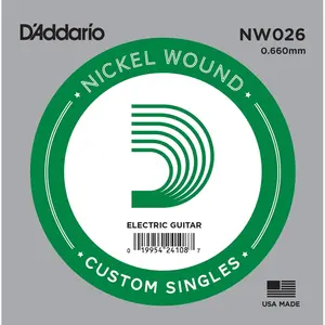 Comparateur de prix : Corde D'addario tirant 26 guitare électrique - Filet rond NW026