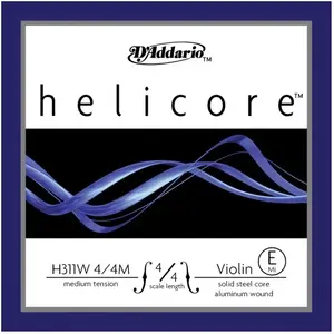 Comparateur de prix : D'Addario H311W 4/4M - Corde seule (Mi) violon Helicore, filet en alum...