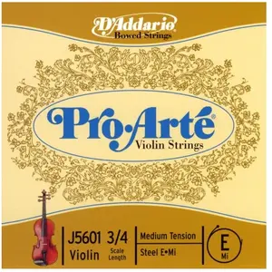 Comparateur de prix : D'Addario J5601 3/4M - Corde seule (Mi) violon Pro-Arte, manche 3/4, Medium