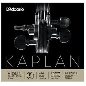 Comparateur de prix : D'Addario K301W - Corde seule (Mi) violon Golden Spiral Solo, extrémit...