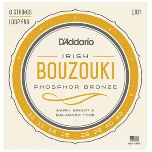 D'Addario And Co EJ81 Irish Bouzouki Strings Cordes pour bouzouki pas cher
