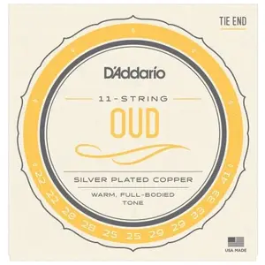 Daddario And Co Jeu de 11 cordes pour Oud EJ95 D'addario Cordes variées autres instruments pas cher