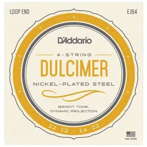 D'Addario And Co Cordes pour Dulcimer 4 cordes EJ64 Cordes variées autres instruments