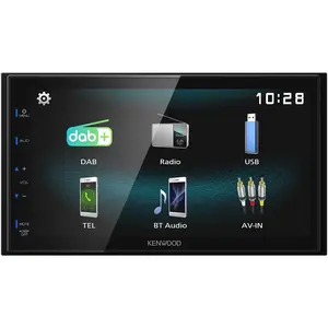 Comparateur de prix : KENWOOD Autoradio tactile 6,8" 2DIN DAB+/USB/BT DMX125DAB
