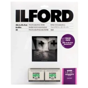 Ilford Photo RC Deluxe Glossy 20,3x25,4cm - 25 feuilles +  2 films HP5 Plus pas cher