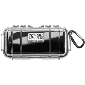Valise de protection micro Peli 1030 noire / transparente pas cher