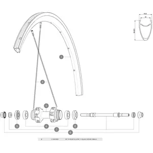 Mavic Rayon Ellipse 2011 Rear 10 Unités 296 mm pas cher