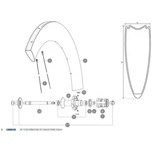 Mavic Rayon Cxr Ultimate 80 T 2013 Rear 10 Unités 232 mm pas cher