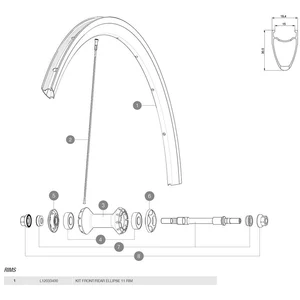 Mavic Jante Elipse 11 pas cher