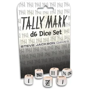 Tally Mark D6 Dice Set  - Steve Jackson Games Dés  - SJG-5900-02 