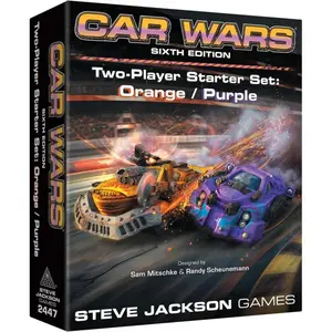 Asmodee Jeu de société Car Wars 2-Player Starter Set Orange/Purple  - Steve Ja... pas cher