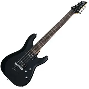 Schecter C-7 Deluxe - Guitare électrique 7 cordes - Satin Black