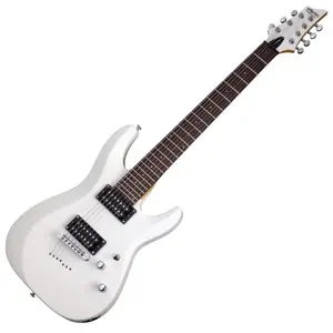 Comparateur de prix : Schecter C-7 Deluxe - Guitare électrique 7 cordes - Satin White