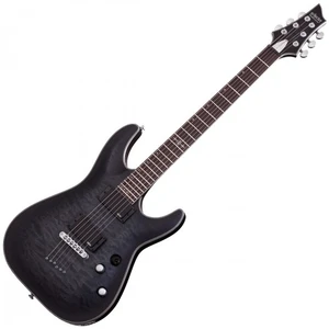 Schecter C-1 Platinum See Thru Black Satin