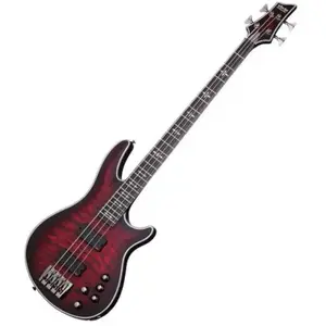 Schecter Hellraiser Extreme-4 Crimson Red Burst Satin