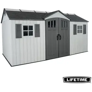 Abri de jardin résine Lifetime 60406 double pentes 11,04m² pas cher