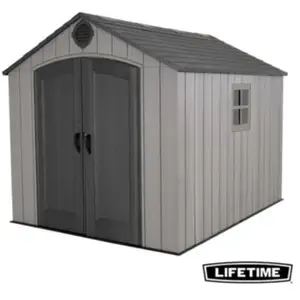 Lifetime Abri de jardin ROUGH CUT 7.38m2 (2.43x3.04m) PEHD 60356 pas cher