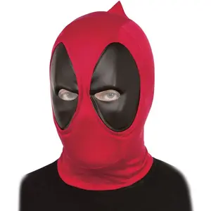 RUBIE'S Cagoule - Deadpool - Adulte - Rouge - Tissu souple - Plastique rigide - Filet blanc pas cher