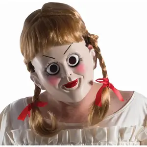 Comparateur de prix : RueDeLaFete Masque et perruque adulte Annabelle 
