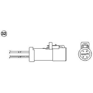 NGK Sonde lambda pour FORD: S-Max, Focus, C-Max, Mondeo, Galaxy (Ref: 95831) pas cher