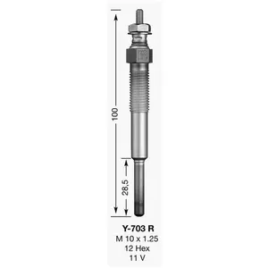 Comparateur de prix : 1 Bougie De Préchauffage Métallique À Démarrage Rapide Ngk Y703r