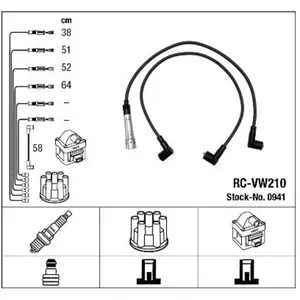 Comparateur de prix : Kit de câbles d'allumage NGK, par ex. pour VW, Audi, Seat, Wartburg