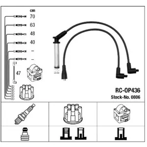 Comparateur de prix : NGK Jeu de câble d'allumage pour OPEL: Kadett, Corsa, Astra, Combo (Ref: 0806)
