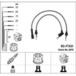 Comparateur de prix : Kit de câbles d'allumage RC-FT431 NGK RCFT431
