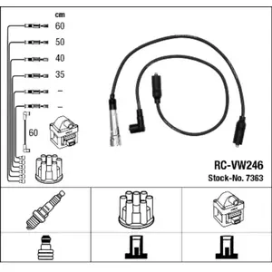 Comparateur de prix : Kit de câbles d'allumage NGK, par ex. pour VW, Seat