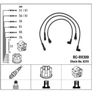 Comparateur de prix : NGK Jeu de câble d'allumage pour LAND ROVER: Range Rover, Discovery (Ref: 8279)