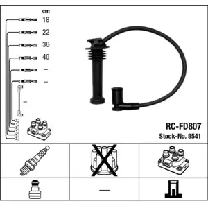 Comparateur de prix : Kit de câbles d'allumage NGK, par ex. pour Ford, Volvo, Triumph, Mazda
