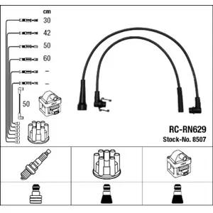 Comparateur de prix : NGK Jeu de câble d'allumage pour RENAULT: R21, Trafic, Super 5, R25, R19 (Ref: 8507)