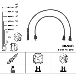 Comparateur de prix : Kit de câbles d'allumage RC-SE83 NGK RCSE83