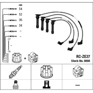 Comparateur de prix : NGK Jeu de câble d'allumage pour MAZDA: 323, Xedos (Ref: 9898)